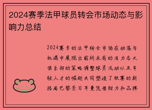 2024赛季法甲球员转会市场动态与影响力总结